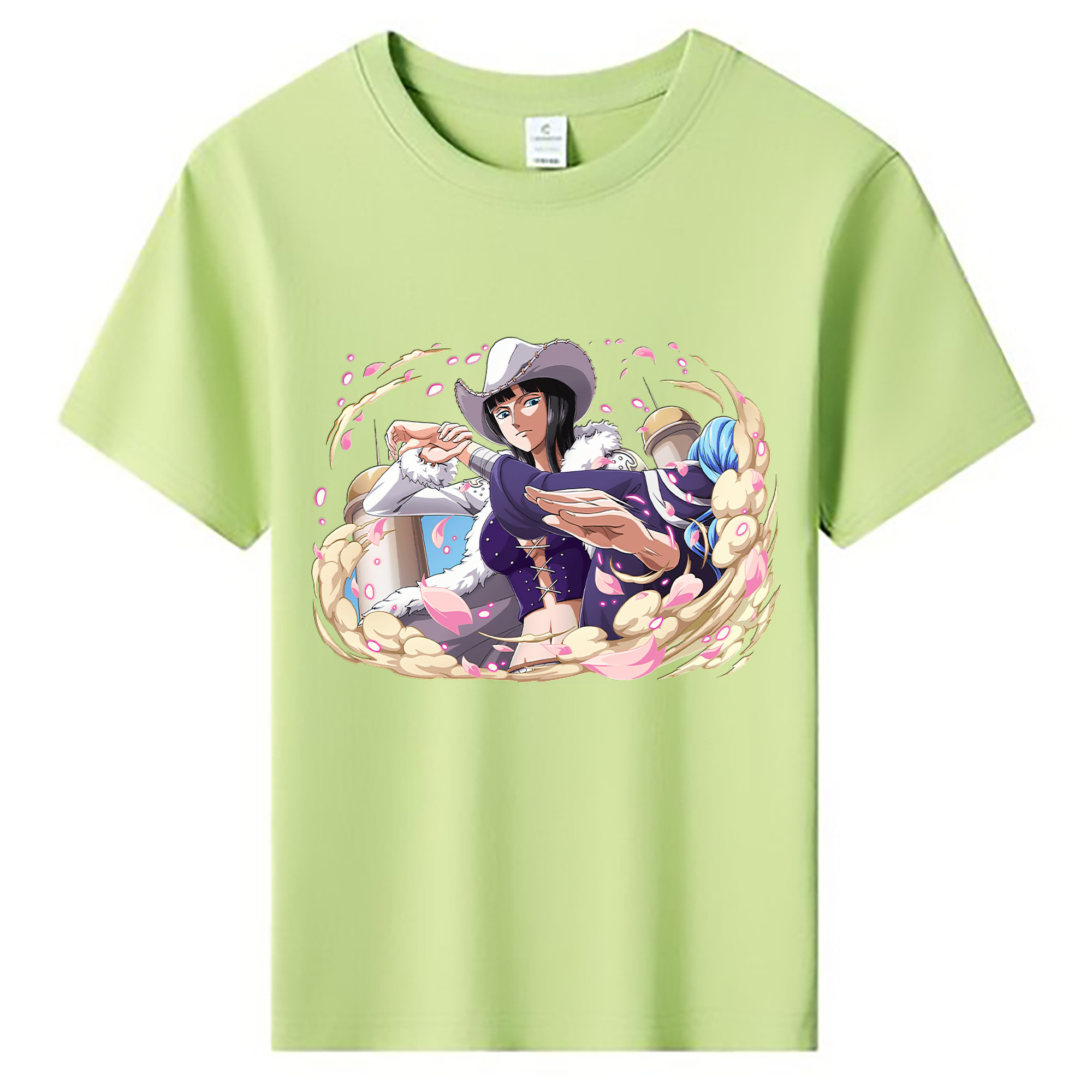 ワンピース ニコ・ロビン ONE PIECE Nico Robin 綿100％キッズTシャツ（フロントプリント）